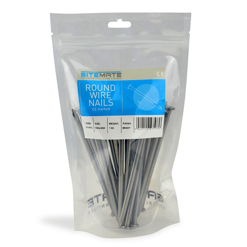 Galvanised Round Wire Nails 1 kg Pack