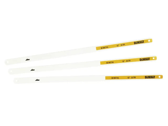 DeWalt Mixed Hacksaw Blade Pack 3 Piece