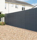 Anthracite Double Slatted Panels